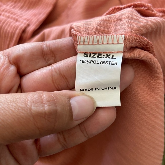 Pink corduroy light weight shacket jacket - Picture 8 of 9